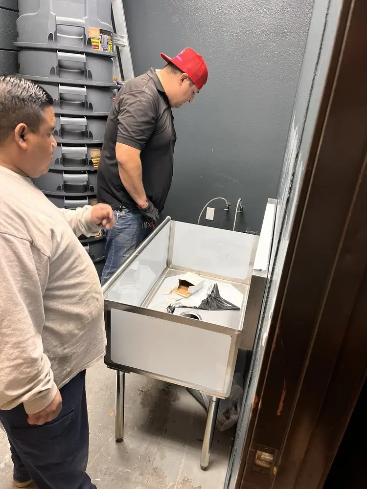 Commercial plumbing and sink installation in Brandermill